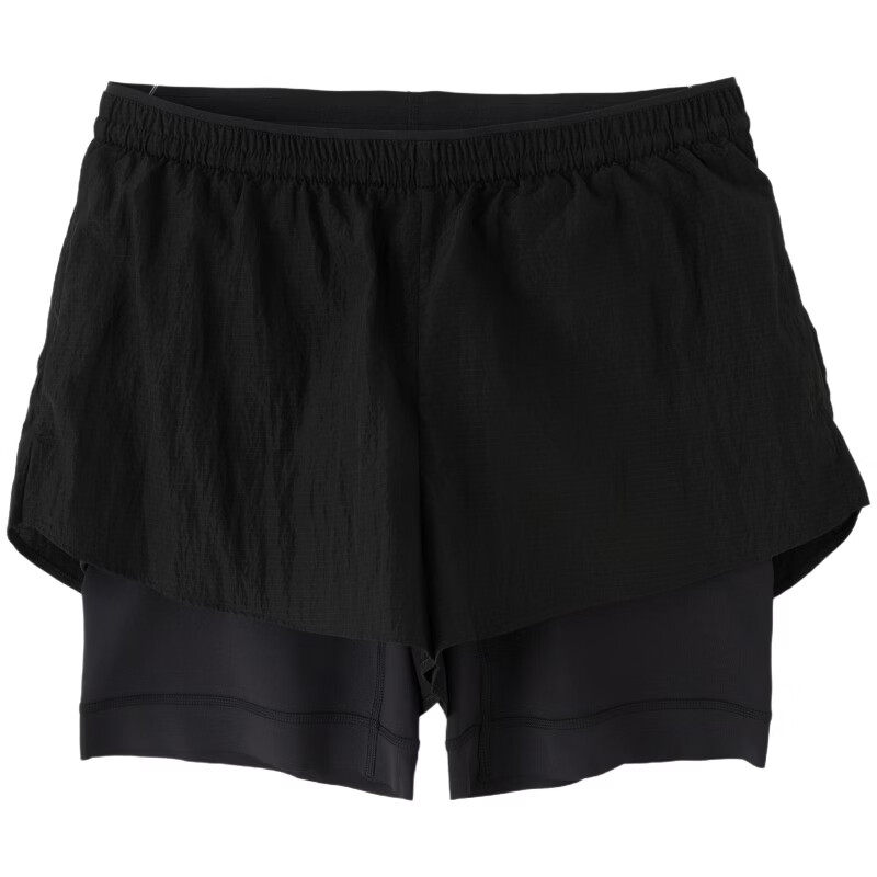 安德玛女子2合1轻盈弹力短裤