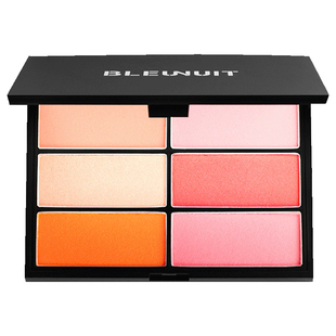 【官方正品】深蓝BLEUNUIT六色腮红盘夺目彩虹提升气色修容眼影女