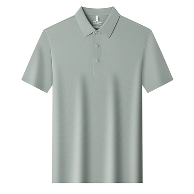 啄木鸟男士桑蚕丝短袖t恤polo衫
