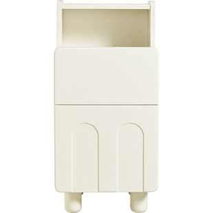 林氏儿童极窄床头柜卧室现代白色斗柜矮柜隔断柜储物床边柜木业