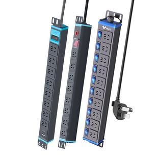 公牛pdu机柜插座多孔电竞网络工程机房防雷8位电源工业插排插线板