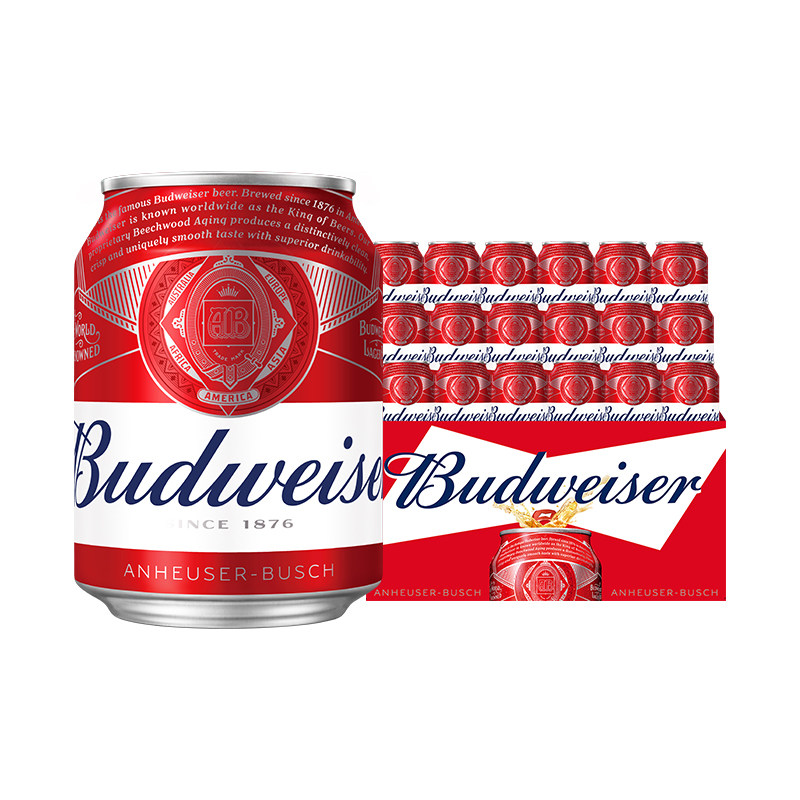 百威啤酒迷你罐255ml*24听
