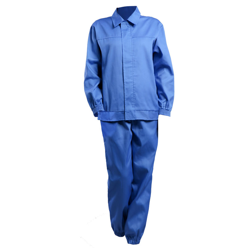 食品厂工作服透气工厂车间卫生服蓝色秋冬厚款男女款定制套装白色