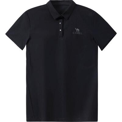 【原纱凉感】骆驼户外速干T恤女夏运动短袖抗皱防晒速干POLO衫男