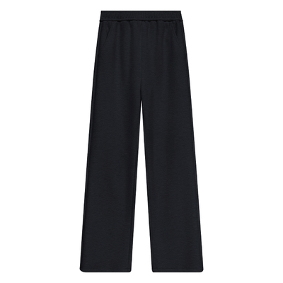 云朵绒软糯含羊毛混纺毛呢长裤子