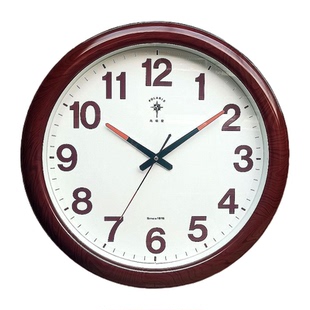 北极星客厅挂钟16-20英寸简约现代静音万年历数字高档办公石英钟