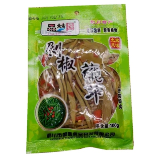 湖北利川即食剁椒莼菜100克*6袋野菜PK西湖莼菜马蹄菜苏州太湖