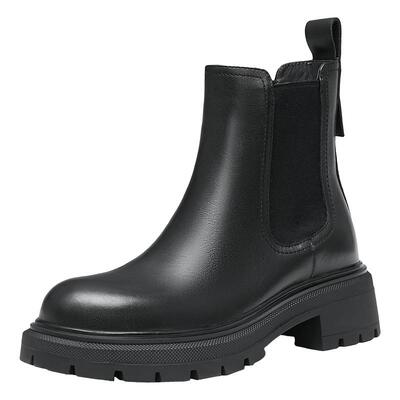 天美意复古英伦切尔西烟