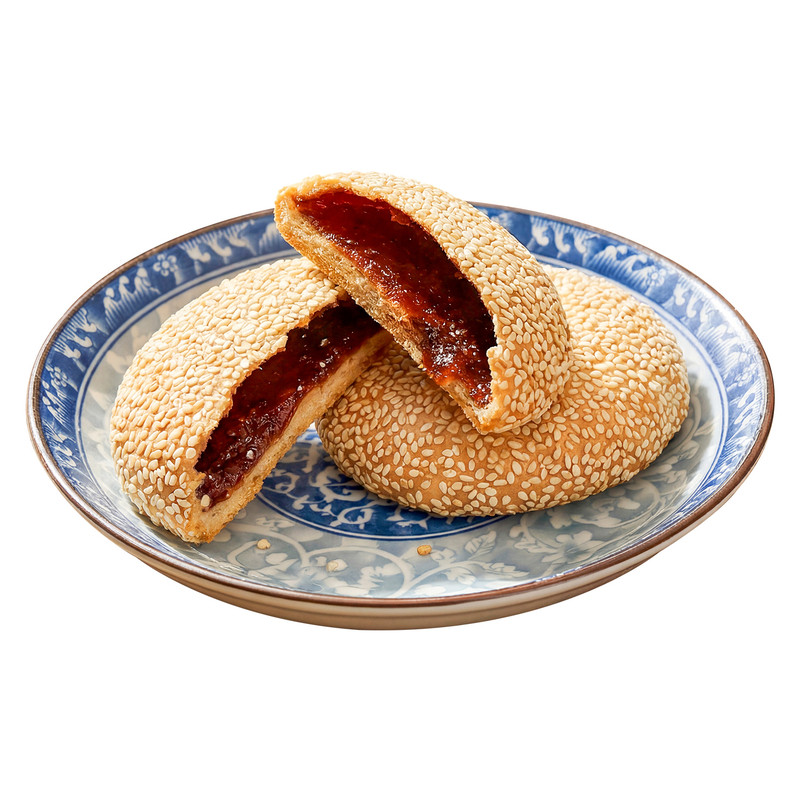 空心红糖芝麻饼四川什邡特产手工原味椒盐芥末手工饼传统老式小吃