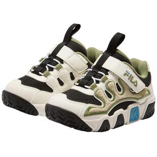 FILA KIDS斐乐童鞋儿童篮球鞋2025冬新款男女婴幼童魔术贴可颂鞋