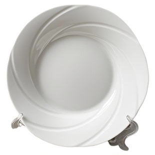 高颜值陶瓷纯白色盘子高级感凉菜盘餐盘简约酒店异形盘菜盘深盘