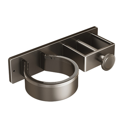 卫生间吹风机夹板卷发棒置物架