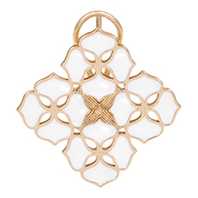 HERBE合璧白瓷柿蒂纹样耳饰手工拉丝耳环耳钉原创设计新年礼物