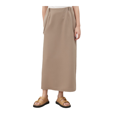 Mila Owen秋冬通勤百搭高腰后开叉背带直筒半裙09WFS244922