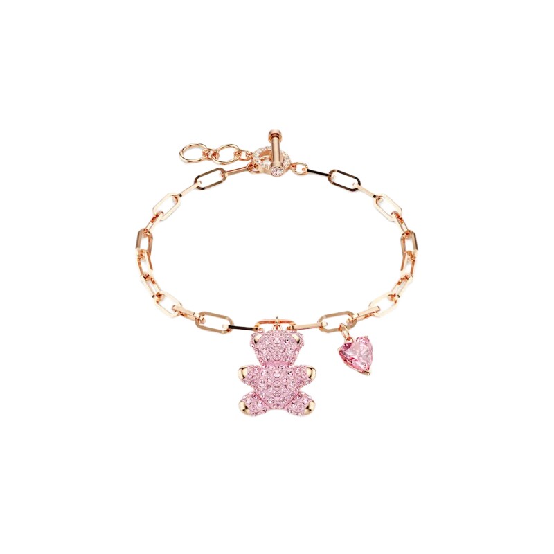 【新品】施华洛世奇TEDDY可爱小熊仿水晶珍珠手链女轻奢配饰礼物