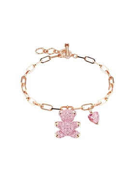 【新品】施华洛世奇TEDDY可爱小熊仿水晶珍珠手链女轻奢配饰礼物