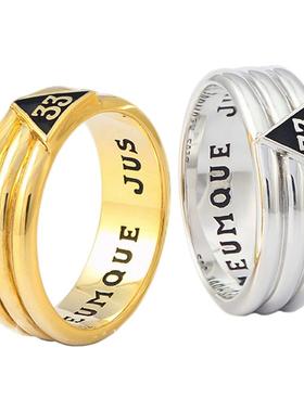 复古个性刻字手工定制戒指925银