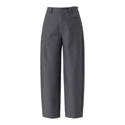 韩氏伊人九分镰刀裤女2025年秋新款高腰显瘦阔腿小个子通勤哈伦裤