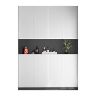 定制阳台柜储物柜靠墙一体飘窗收纳柜杂物柜子实木防晒专用置物柜