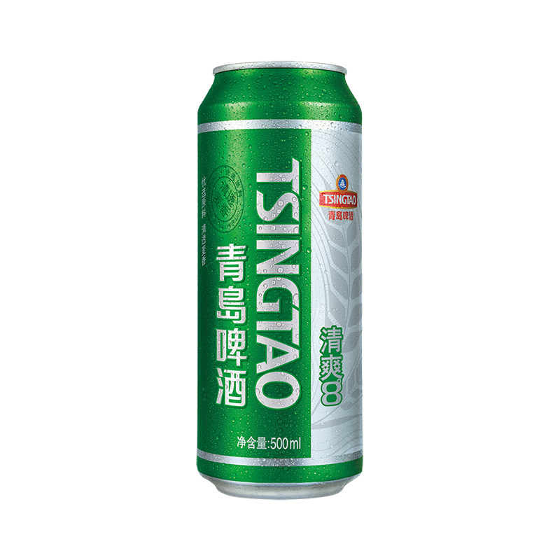 青岛啤酒清爽系列500ml*24听罐装口感清爽整箱包邮