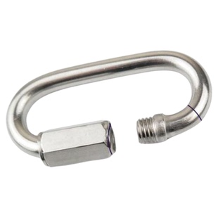 铁镀锌链条连接扣接头链子接口跑道扣攀岩登山扣梅陇锁快速连接环