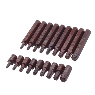 10mm六角梅花撞批头 S2冲击6花型旋具头T20T25T30T35T40T45T50T55