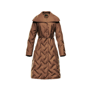 【90白鹅绒】Koradior珂莱蒂尔商场同款2025冬新款大翻领羽绒服女