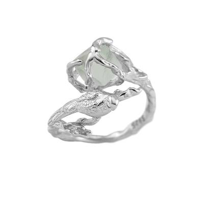 灵蛇缠绕蝴蝶耳钉高级感轻奢