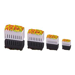 沙盘建筑模型DIY拼装材料室内外配景景观摆件花坛花箱花架售货车