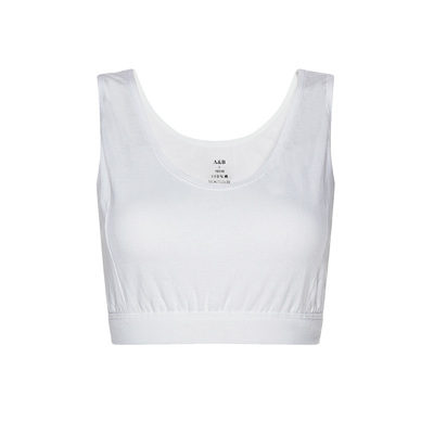 ab内衣中老年纯棉套头背心文胸