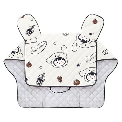 电动车夏季米白挡风被防水罩遮阳