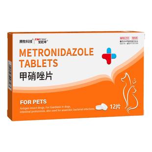 宠物用甲硝唑片狗狗猫咪口炎口臭红肿厌氧菌引起的口腔炎症甲硝锉