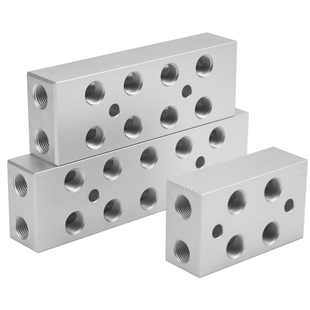 双排1分多管路分气排35x20加厚汇流板气源分配器分流排水油排气块