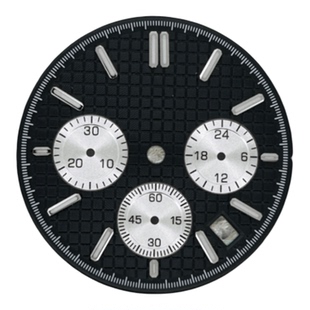 31.8mm绿色夜光表盘适配农家橡树VK63机芯手表配件跑秒石英字面