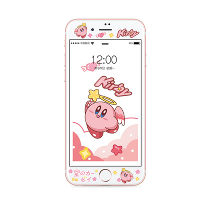 星之卡比苹果8plus5s彩膜钢化膜