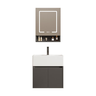 小户型加深盆浴室柜加厚蜂窝铝一体陶瓷洗手脸盆卫生间洗阳台防潮