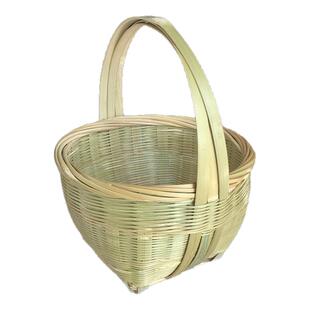 儿童提篮小拎篮火锅配菜篮花篮采摘篮子幼儿园跳舞篮表演道具竹篮