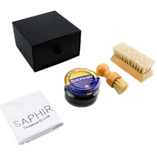 SAPHIR莎菲雅鞋油黑色真皮鞋保养油无色通用上光补色皮衣包包护理