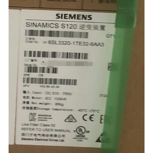 6SL33201TE326AA3变频器附件单电机拍前询价下单