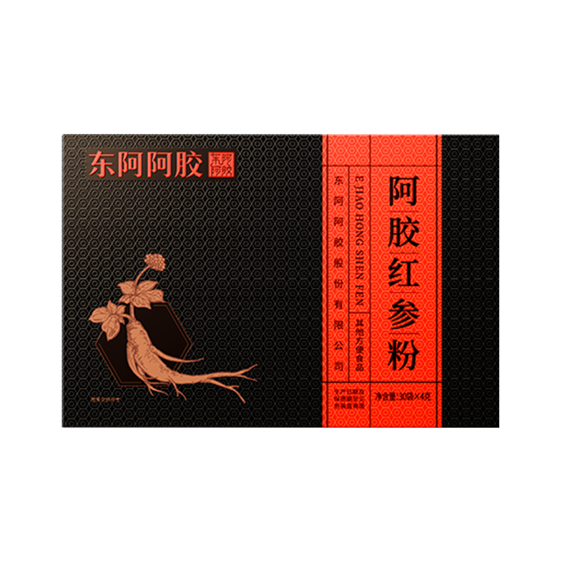 东阿阿胶红参粉女生血熬夜加班补