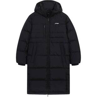 李宁火锅羽绒服丨男款官方冬季新款长款鸭绒连帽保暖运动厚外套