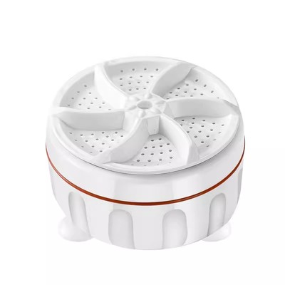 带吸盘的小波轮涡轮转盘洗衣机自制奶粉罐全自动洗袜子便携式洗衣