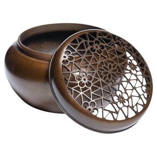 庆松堂苏工铜炉名家胡庆松制紫铜手炉紫铜复古炉收藏把玩室内熏香