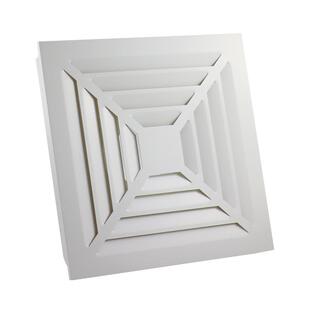 来净德 新风集成吊顶出风口300*300工程铝扣板换气通风排气口面罩