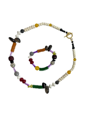 波西米亚天然石项链手链