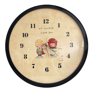 盲盒钟表小王子时钟diy挂钟客厅卧室装饰画手办盲盒收纳展示框