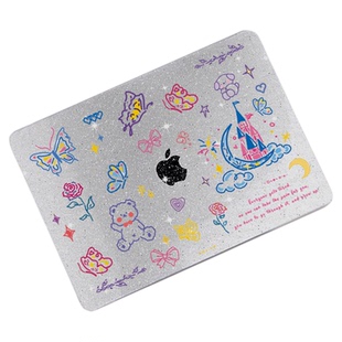 闪亮城堡小熊Mac13寸M1保护套air15寸电脑壳pro13MacbookM4Pro14