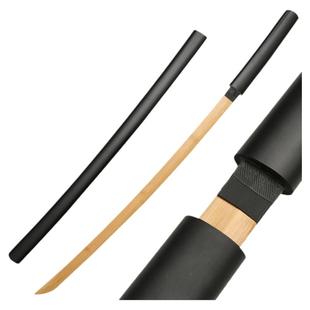 木刀带鞘武士居合练习训练剑道实木全竹玩具表演道具木制未开刃