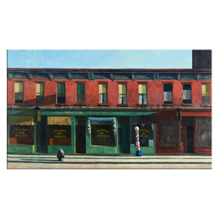 周日清晨 Edward Hopper 霍普 装饰画美国艺术客厅书房酒吧咖啡馆