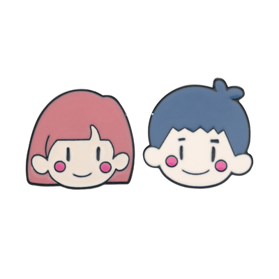 卡通情侣男孩女孩胸针书包学生